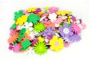 Foam Rubber Flower Stickers - 400 pcs - Decorative Flowers and Leaves - 10doigts.fr