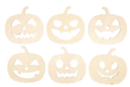 Calabazas de madera - 6 unidads - Soportes de Halloween para decorar - 10doigts.fr