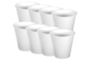 White Paper Cups - 8 Pieces - Table Decorations - 10doigts.fr