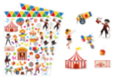 Gomets “Circo” - 110 pcs - Gomets Cumpleaños - 10doigts.fr