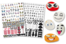 Crazy Face Stickers - 150 pieces - Eye and Face Stickers - 10doigts.fr