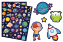 Stickers "Space and Aliens" - 100 pcs - Story Stickers and Decorations - 10doigts.fr