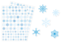 Gomets copos - 184 pcs - Gomets y pegatinas Navidad - 10doigts.fr