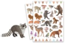 Forest Animal Stickers - 80 pcs - Animal Stickers - 10doigts.fr