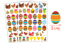 Gomets huevos de Pascua - 90 pcs - Pegatinas de Pascua - 10doigts.fr