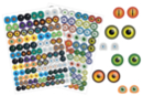 Monster Eye Stickers - 212 pcs - Eye and Face Stickers - 10doigts.fr