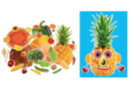 Mega set de frutas y verduras realistas en cartón resistente - 150 formas - Kits educativos: el placer de aprender a través de la manipulación. - 10doigts.fr