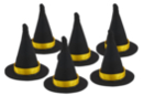 Mini Witch Hats - 6 Pieces - Halloween Creative Accessories - 10doigts.fr
