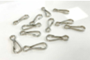 Silver Metal Carabiners - 12 Pieces - Keychains - 10doigts.fr