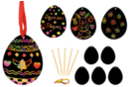 Scratchable Egg Decorations - 5 Shapes - Easter Craft Kits - 10doigts.fr