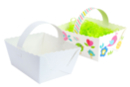 White Assemble-Your-Own Baskets - 6 pcs - Easter Baskets - 10doigts.fr