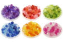 Perlas facetadas 6 colores - 900 perlas - Abalorios Acrílicos - 10doigts.fr