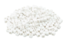 Cuentas cubicas blancas - 250 cuentas - Perlas Colores Opacos - 10doigts.fr