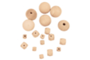 Assorted Natural Wooden Beads - 18 Beads - Wood Beads - 10doigts.fr