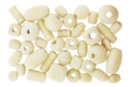 Perlas de formas variadas en madera natural - 70 perlas - Abalorios Madera - 10doigts.fr
