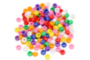 Opaque Large Hole Beads - 160 Beads - Plastic Beads - 10doigts.fr