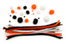 Kit pompones y limpiapipas Halloween - Accesorios creativos Halloween - 10doigts.fr
