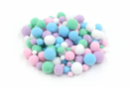 Pastel Colored Pom Poms - 120 Pieces - Craft Pom Poms - 10doigts.fr