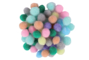 Mini-pompones colores pastel - 200 unidads - Pompones para manualidades creativas - 10doigts.fr