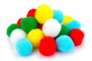 Giant Pom-Poms 4 cm - 20 Pieces - Craft Pom Poms - 10doigts.fr