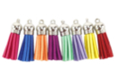Faux Suede Pom Poms - 8 Pieces - Craft Pom Poms - 10doigts.fr