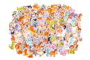 Stickers animales lindos - 500 pcs - Gomets animales - 10doigts.fr