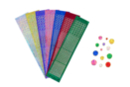 Pegatinas strass redondas - 7 planchas - Strass adhesivos - 10doigts.fr