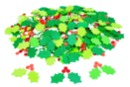 Pegatinas de espuma hojas de acebo - 400 pcs - Gomets de espuma - 10doigts.fr