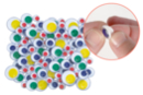 Ojos móviles adhesivos de colores - 48 unidades - Ojos móviles - 10doigts.fr
