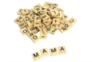 Letras de scrabble de madera - 110 Unidades - Elementos decorativos adhesivos - 10doigts.fr