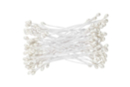 1 set de 100 Étamines de fleurs - Blanc - Flores de papel crepé para manualidades: crea ramos duraderos 51021 - 10doigts.fr
