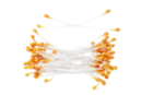 1 set de 100 Étamines de fleurs - Orange  - Flores de papel crepé para manualidades: crea ramos duraderos 51020 - 10doigts.fr