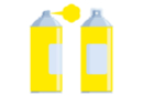 Acrylic Paint Aerosol Yellow - 400 ml - Spray Paint 13205 - 10doigts.fr