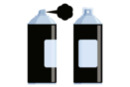 Black Acrylic Paint Aerosol - 400 ml - Spray Paint 13213 - 10doigts.fr