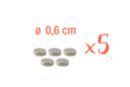 Neodymium Magnet Ø 6 mm - Pack of 5 - Magnets 07443 - 10doigts.fr