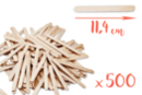 Wooden Craft Sticks (11.4 cm) - 500 Pieces - Wooden Accessories 14922 - 10doigts.fr