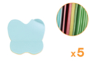 Butterfly repositionable notepads - Pack of 5 - Notebooks - 10doigts.fr