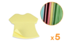 Repositionable Notebooks T-Shirt - Set of 5 - Notebooks 12339 - 10doigts.fr