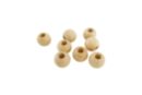 Bola de madera perforada 2.5 cm - 8 unidads - Abalorios Madera 59027 - 10doigts.fr