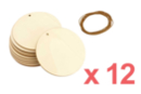 Decorative Wooden Balls - 12 Pieces - Christmas Wooden Objects 56502 - 10doigts.fr