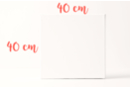 Canvas (55% linen, 45% cotton) 40 x 40 cm - 1 canvas - Stretched Frames and Canvas Boards 09423 - 10doigts.fr
