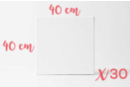 Cotton Frames 40 x 40 cm - 30 Frames - Stretched Frames and Canvas Boards 12795 - 10doigts.fr