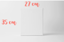 Chasis rectangular 35x27cm (5F), espesor 1,8 cm (280gr/m²) - Bastidores y Cartones entelados 10714 - 10doigts.fr
