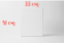 Châssis rectangular 41x33cm (6F), grosor 1,8 cm (280gr/m²) - Bastidores y Cartones entelados - 10doigts.fr