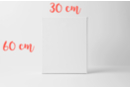 Chasis rectangular 60x30cm , grosor 1,8 cm (280gr/m²) - Bastidores y Cartones entelados 11233 - 10doigts.fr