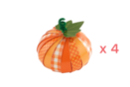 Calabazas 3D con tiras de papel - 4 unidades - Kits de manualidades Otoño 58549 - 10doigts.fr