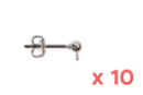 silver earrings - 10 pieces - Earrings - 10doigts.fr