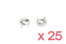 Silver claw nails, round shape - 25 pieces - Nails and Rivets 19272 - 10doigts.fr