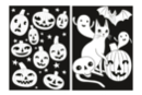 Coloriajes de terciopelo calabazas - 2 pcs - Kits creativos de Halloween 57792 - 10doigts.fr