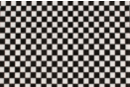 Cupón de tela de algodón impreso (43 x 53 cm) - Damero negro y blanco - Telas en ofertas 30105 - 10doigts.fr